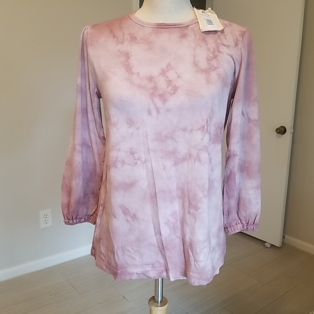 NWT Johnny Was Tshirt Top 3/4 Sleeves Tie Dye